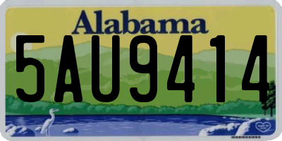 AL license plate 5AU9414