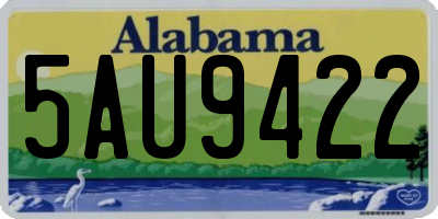 AL license plate 5AU9422