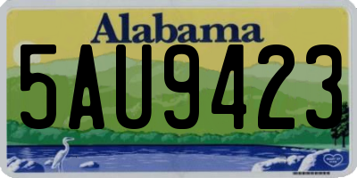 AL license plate 5AU9423