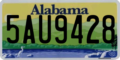 AL license plate 5AU9428