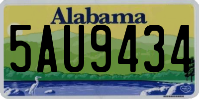 AL license plate 5AU9434
