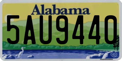 AL license plate 5AU9440
