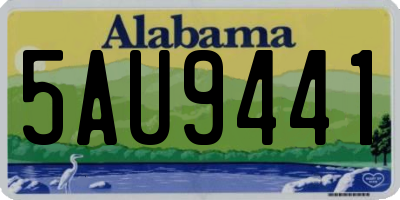AL license plate 5AU9441