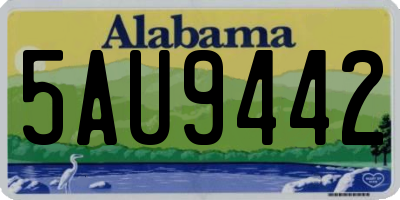 AL license plate 5AU9442