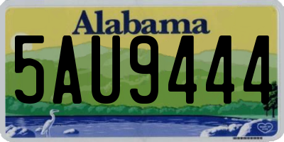 AL license plate 5AU9444