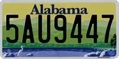 AL license plate 5AU9447