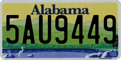 AL license plate 5AU9449