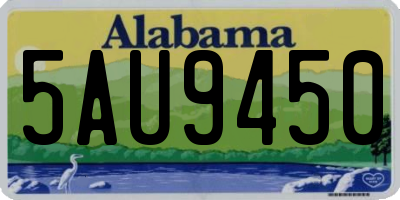 AL license plate 5AU9450