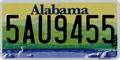 AL license plate 5AU9455