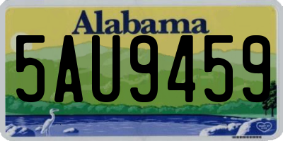 AL license plate 5AU9459