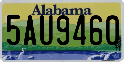 AL license plate 5AU9460