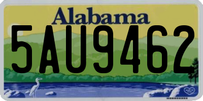 AL license plate 5AU9462