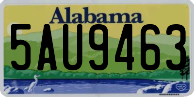 AL license plate 5AU9463