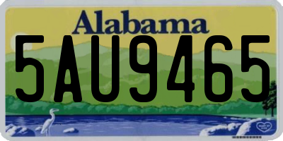 AL license plate 5AU9465