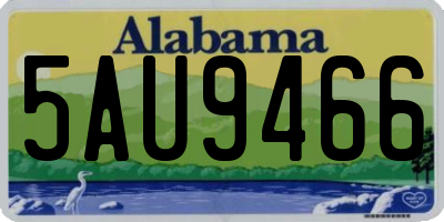 AL license plate 5AU9466