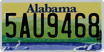 AL license plate 5AU9468