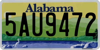 AL license plate 5AU9472