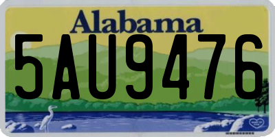 AL license plate 5AU9476