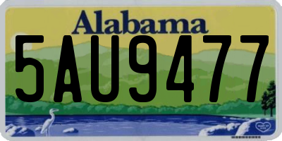 AL license plate 5AU9477