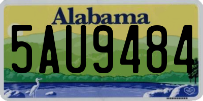 AL license plate 5AU9484