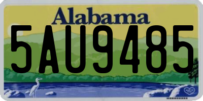 AL license plate 5AU9485