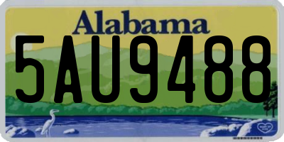 AL license plate 5AU9488