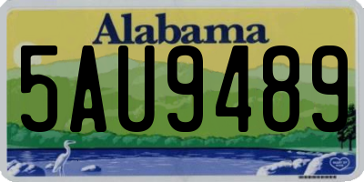 AL license plate 5AU9489