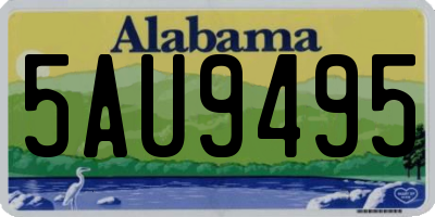 AL license plate 5AU9495