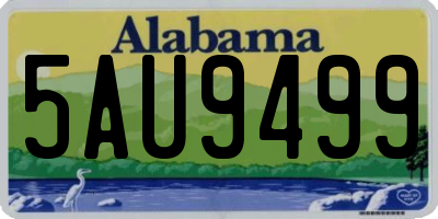 AL license plate 5AU9499
