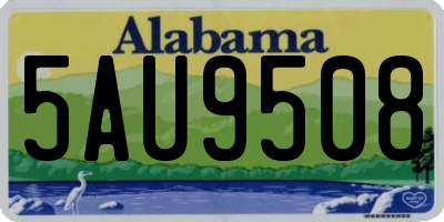 AL license plate 5AU9508