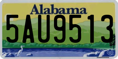 AL license plate 5AU9513