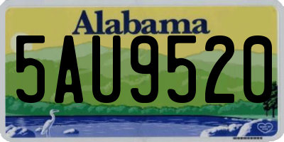 AL license plate 5AU9520