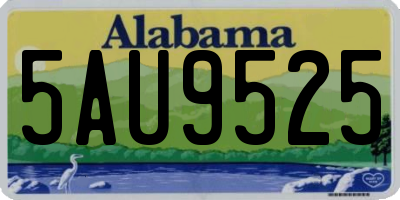 AL license plate 5AU9525