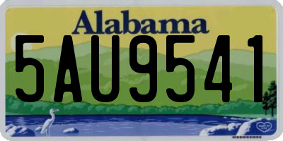 AL license plate 5AU9541