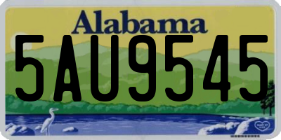 AL license plate 5AU9545