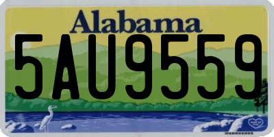 AL license plate 5AU9559