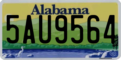 AL license plate 5AU9564