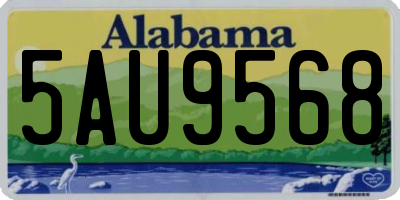 AL license plate 5AU9568
