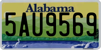 AL license plate 5AU9569