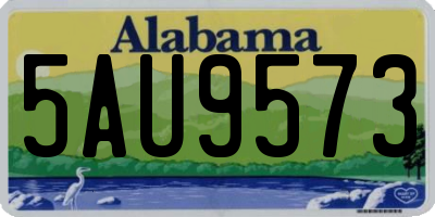 AL license plate 5AU9573