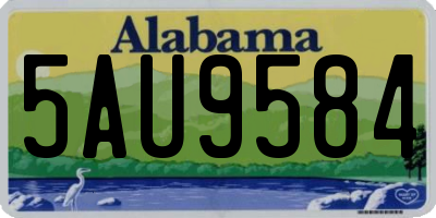 AL license plate 5AU9584