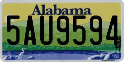 AL license plate 5AU9594