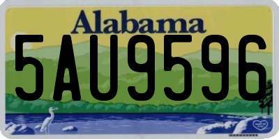 AL license plate 5AU9596