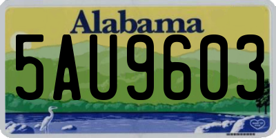 AL license plate 5AU9603