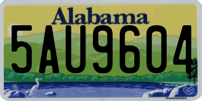 AL license plate 5AU9604