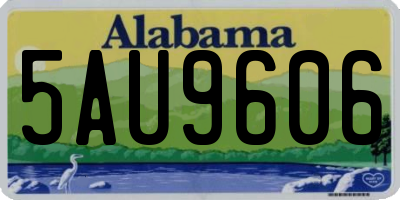 AL license plate 5AU9606