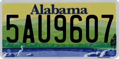 AL license plate 5AU9607