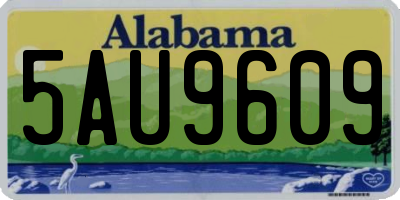 AL license plate 5AU9609