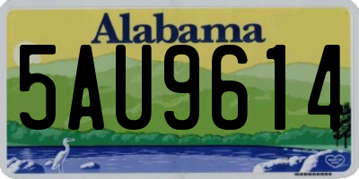 AL license plate 5AU9614