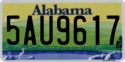 AL license plate 5AU9617